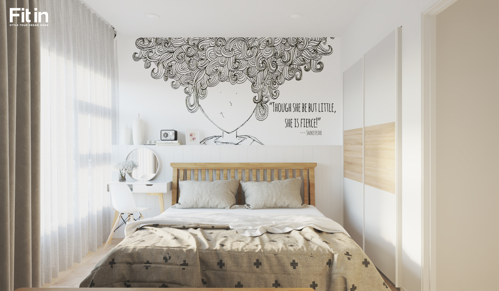 Fitin - tranh dán tường 3d cho phòng ngủ của người lớn