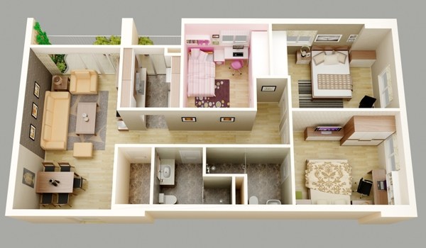 Thiết kế nội thất chung cư 80m2