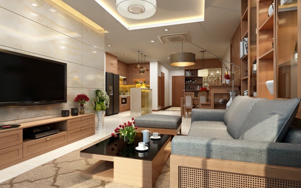 Thiết kế nội thất phòng khách hiện đại đang là xu hướng được lựa chọn nhiều nhất cho nhà chung cư