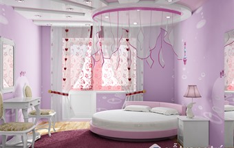 Phòng ngủ cho bé gái 12 tuổi lung linh như cổ tích