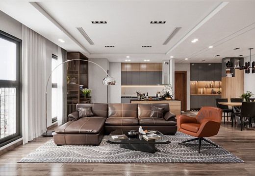 Thiết kế thi công nội thất chung cư 3 phòng ngủ 90m2