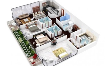 20 mẫu thiết kế nội thất căn hộ 3 phòng ngủ dễ ứng dụng nhất hiện nay