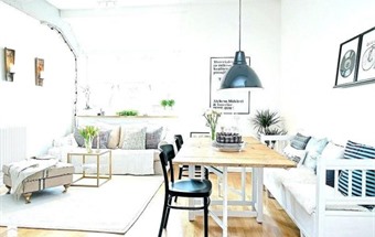 20 mẫu thiết kế nội thất phòng khách liền phòng ăn cho căn hộ chung cư