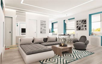 50 mẫu nội thất phòng khách kết hợp phòng ăn trong căn hộ chung cư (P2)