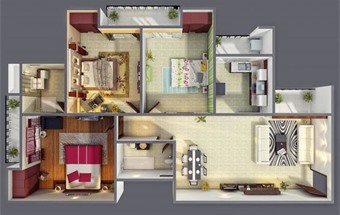 Bí quyết và phương án thiết kế nội thất chung cư 80m2 siêu ấn tượng