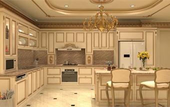 BST thiết kế nội thất phòng bếp phong cách cổ điển, sang trọng và nổi bật