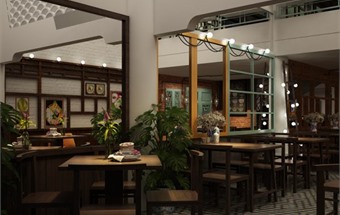 Mẫu thiết kế nội thất nhà hàng 3 tầng đơn giản, đẹp mắt và sang trọng