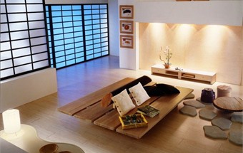 Nội thất phòng khách 20m2 phong cách Nhật Bản cho căn hộ chung cư