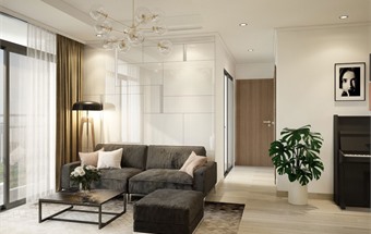 Phương án thiết kế nội thất chung cư 60m2 đẹp 2 phòng ngủ kinh phí 80 triệu