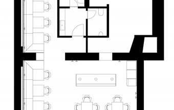 Thiết kế nội thất nhà hàng ăn tông vàng mù tạt tại Hà Nội