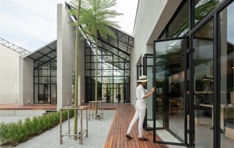 Thiết kế nội thất nhà hàng nướng kiểu Nhật với không gian thông thoáng