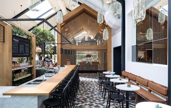 Ý tưởng thiết kế quán cafe không gian mở với phối cảnh linh hoạt